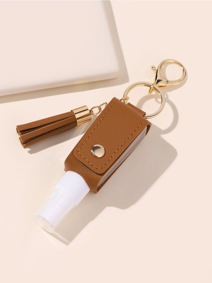 Studded Detail Tassel Decor Bag Charm