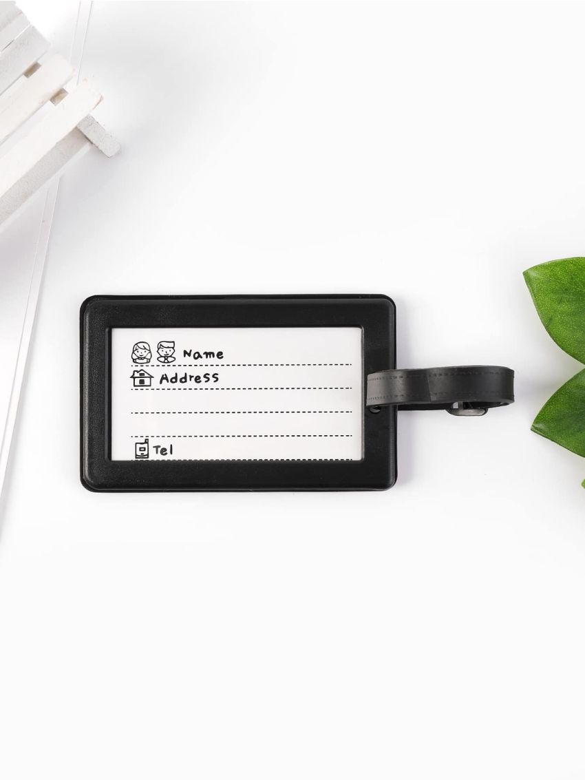 Floral Pattern Silicone Luggage Tag