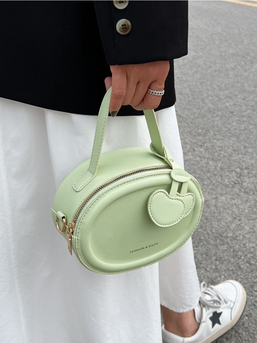 Mini Minimalist Letter Graphic Satchel Bag