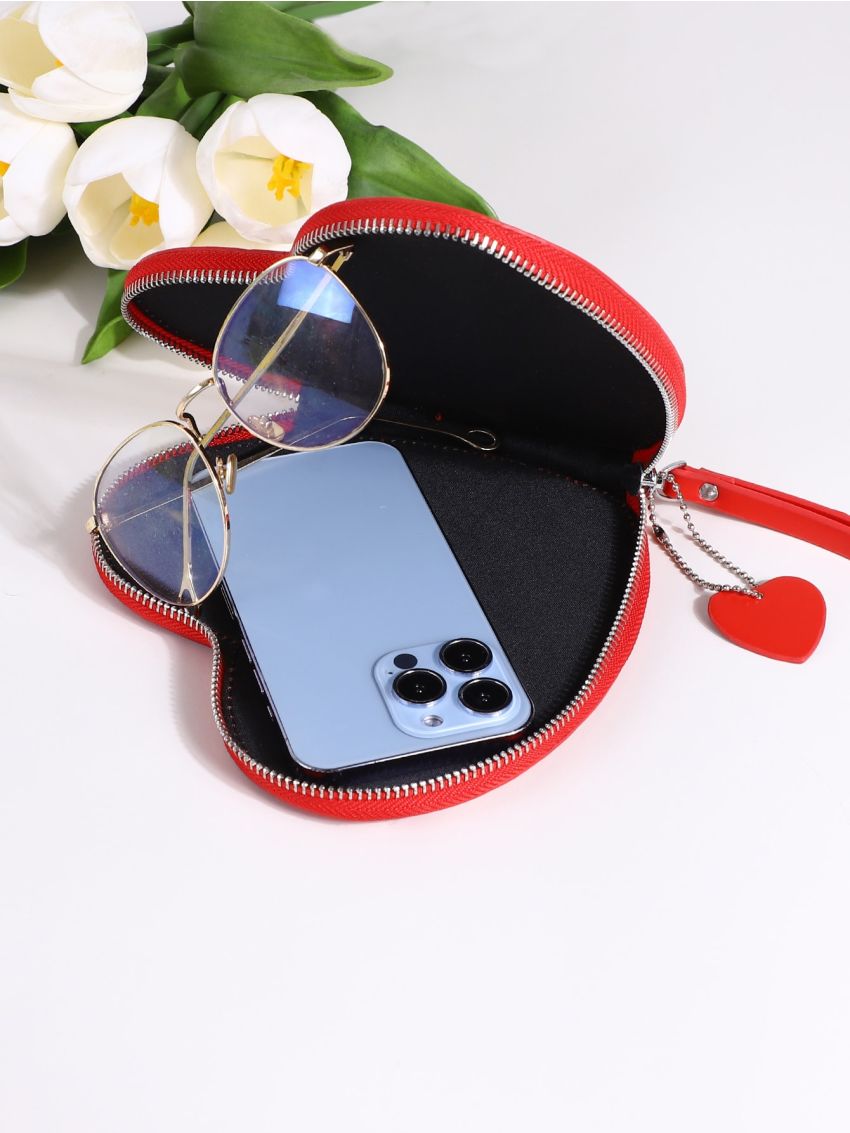 Mini Heart Design Novelty Bag With Bag Charm