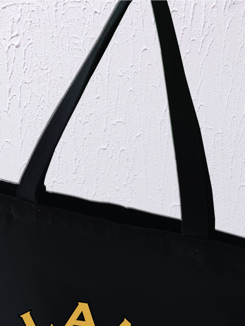 Chinese Dragon & Japanese Letter Graphic Shopper Bag