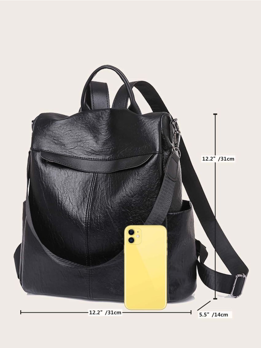 Minimalist Strap Detail Classic Backpack