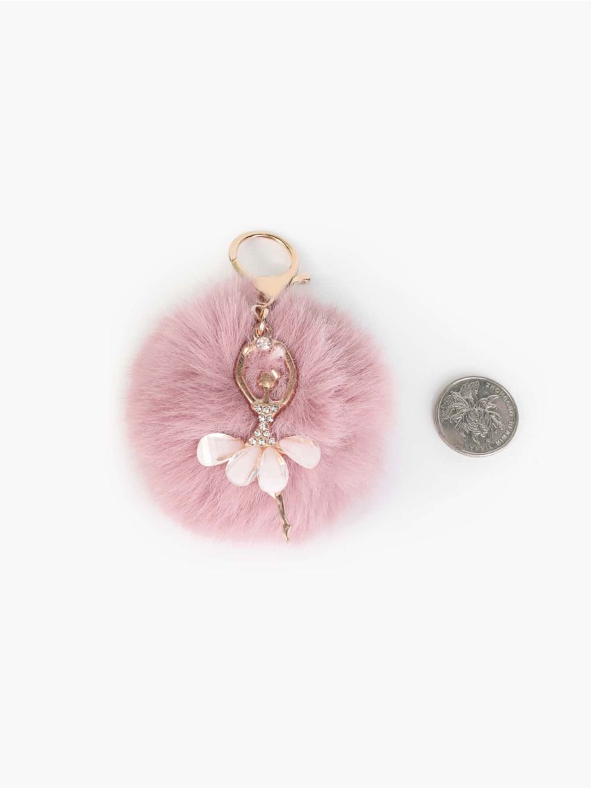 Pom Pom & Dancing Girl Decor Bag Charm