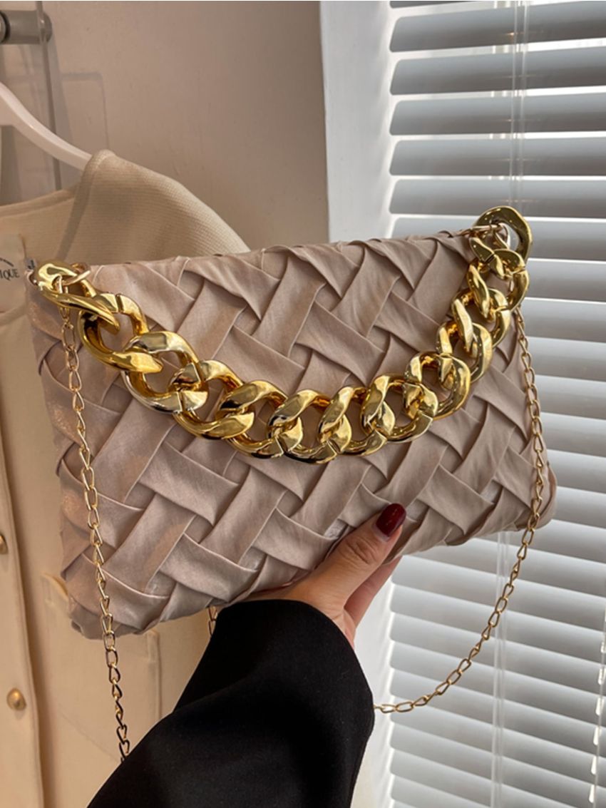 Minimalist Chain Strap Square Bag