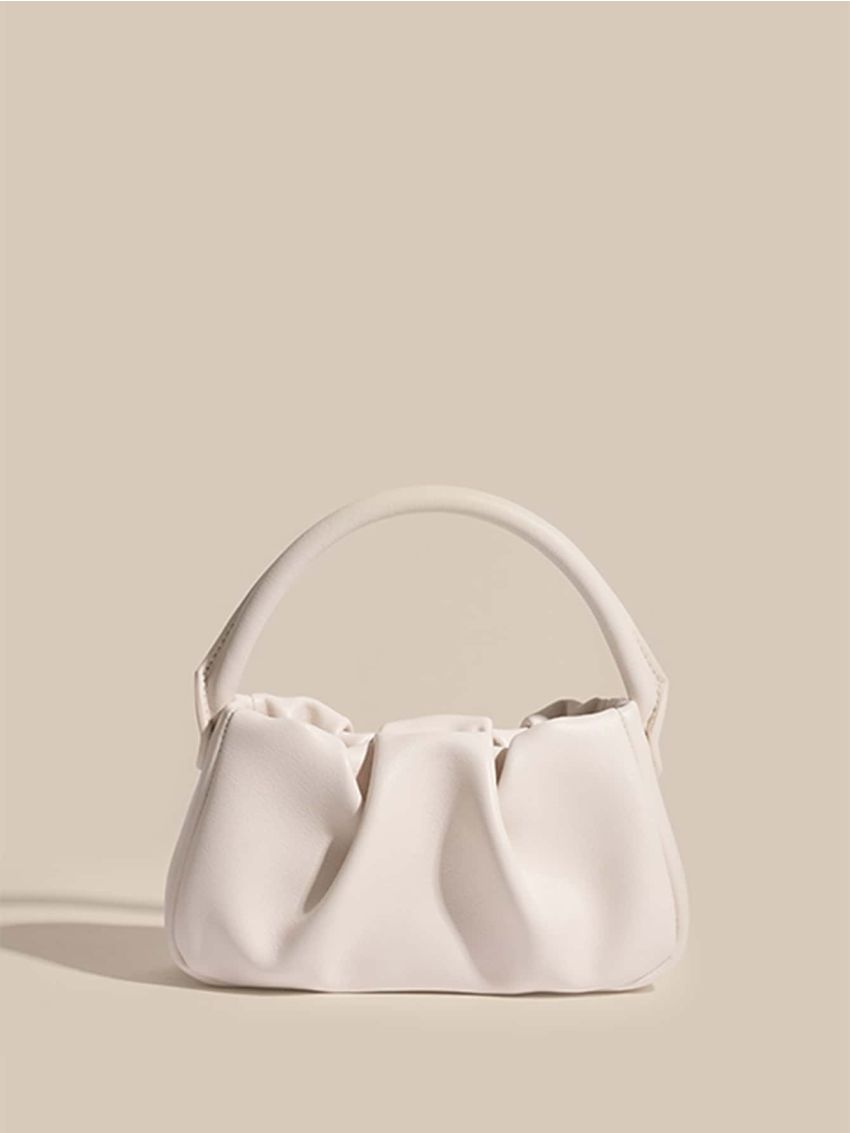 Minimalist Ruched Satchel Bag