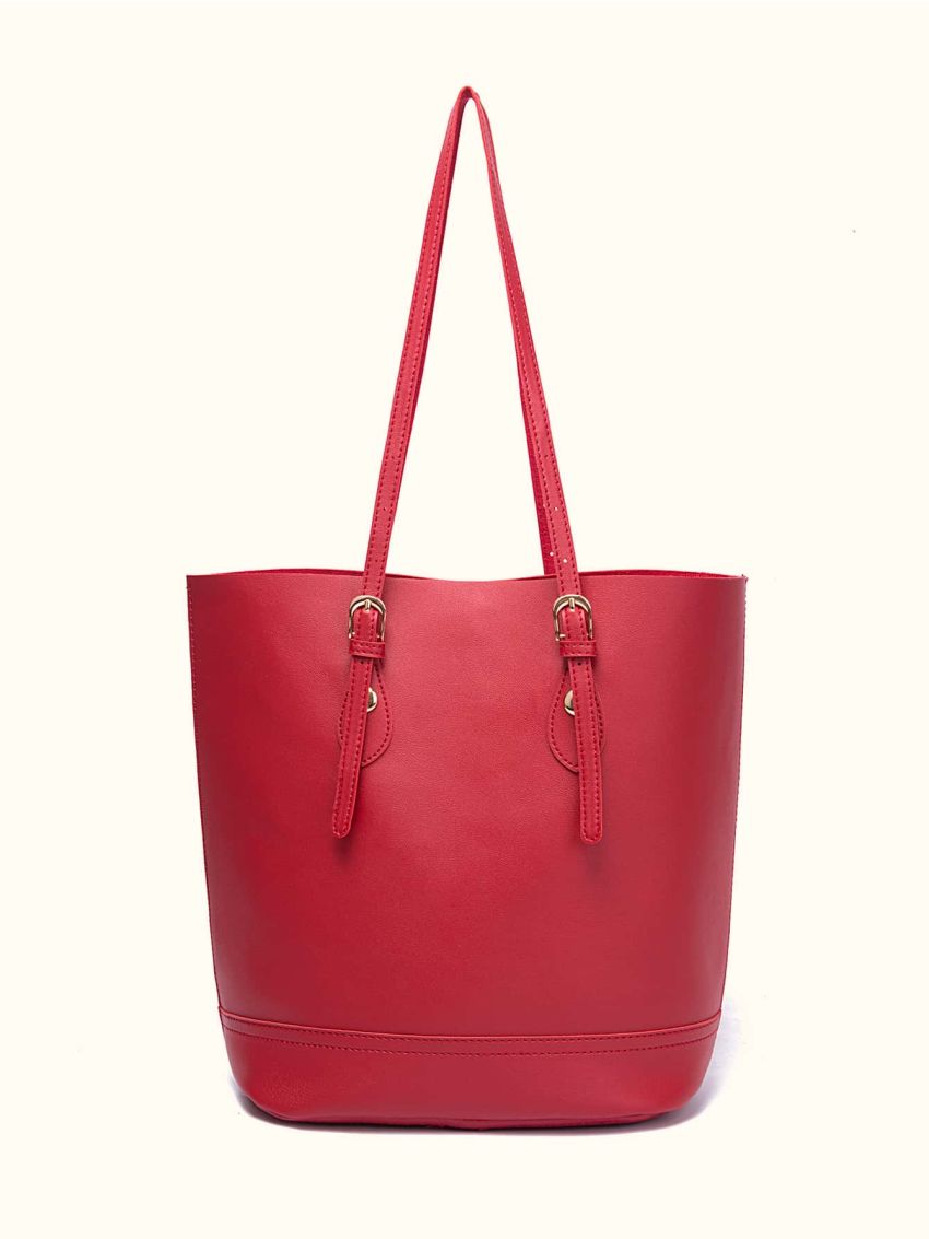 Minimalist Double Handle Bucket Bag