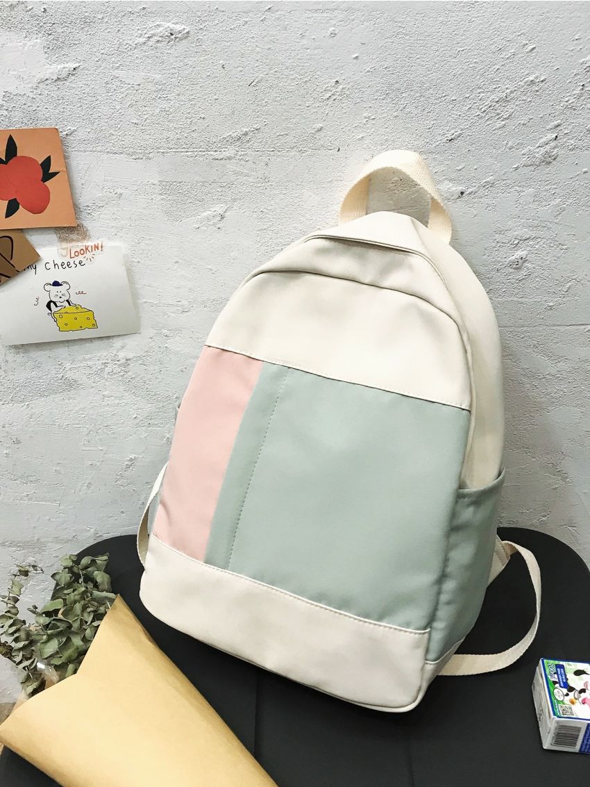 Minimalist Colorblock Backpack