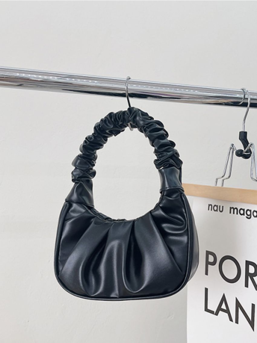 Minimalist Ruched Satchel Bag