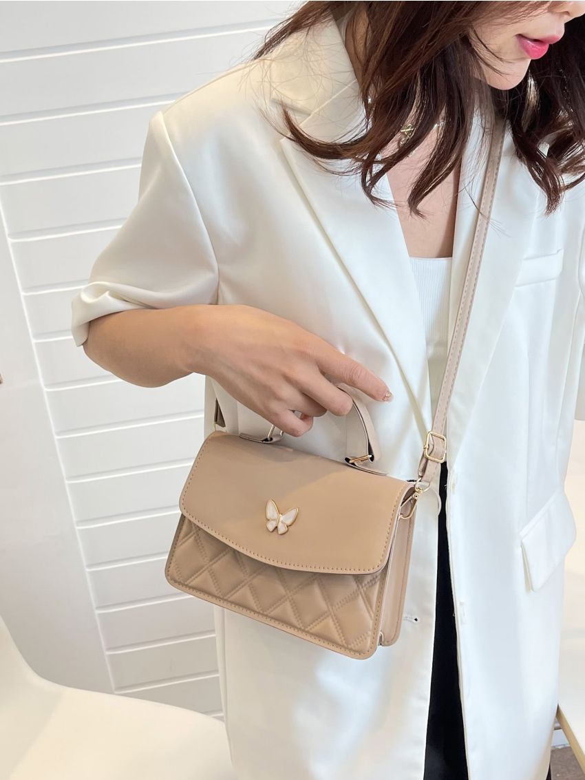 Minimalist Butterfly Decor Hobo Bag