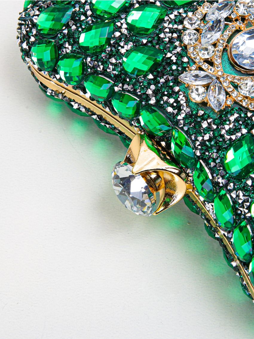 Mini Rhinestone Decor Box Bag