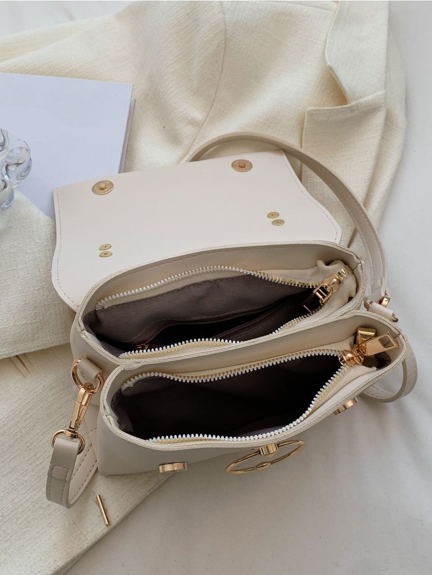 Minimalist Flap Chain Square Bag