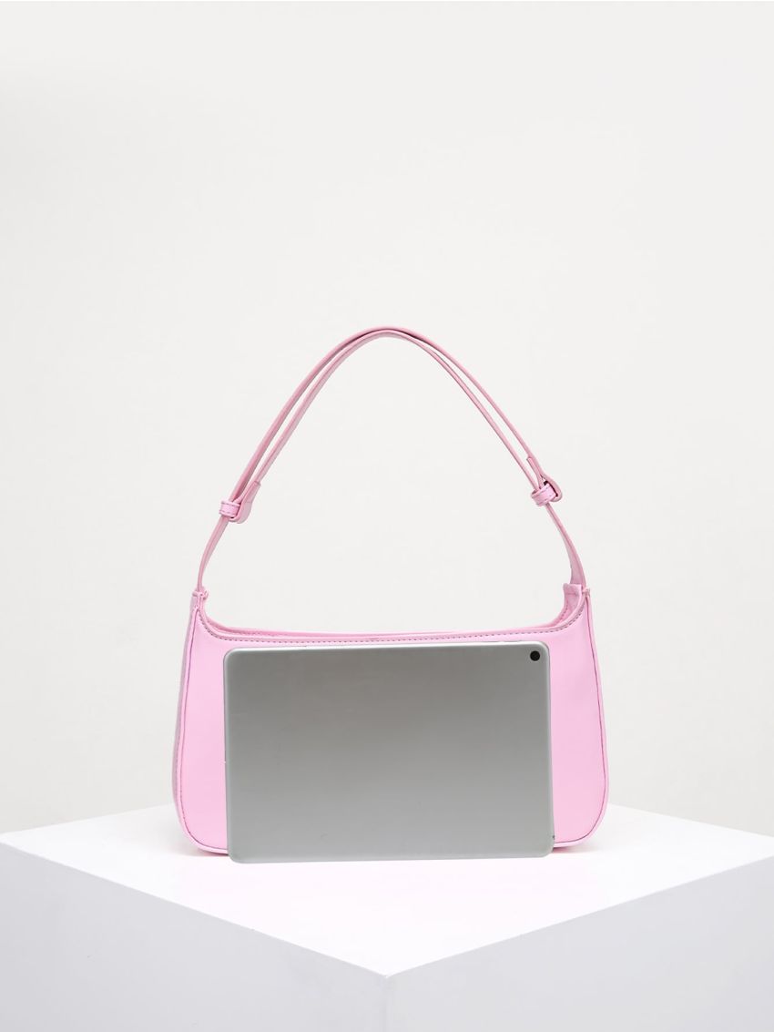 Minimalist Zipper Baguette Bag