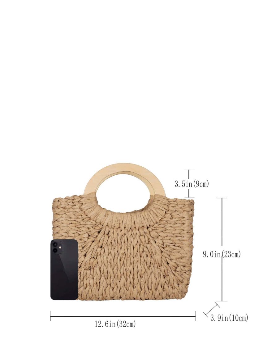 Top Ring Straw Bag