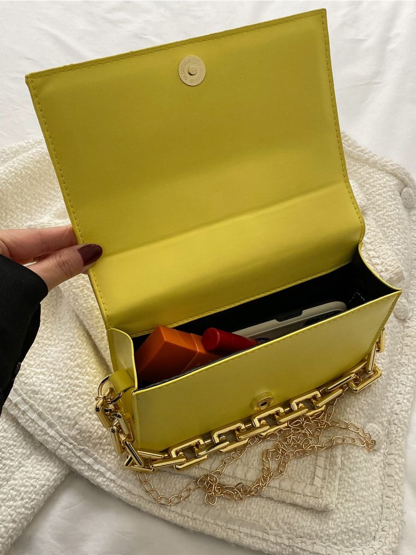 Mini Minimalist Stitch Detail Square Bag