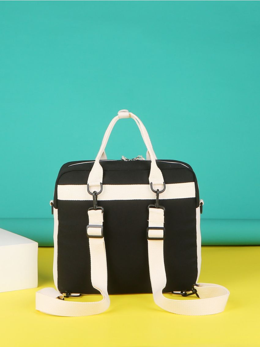 Letter Graphic Cartoon Decor Functional Backpack