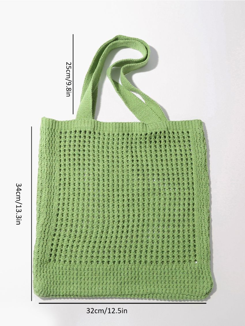 Hollow Out Crochet Tote Bag