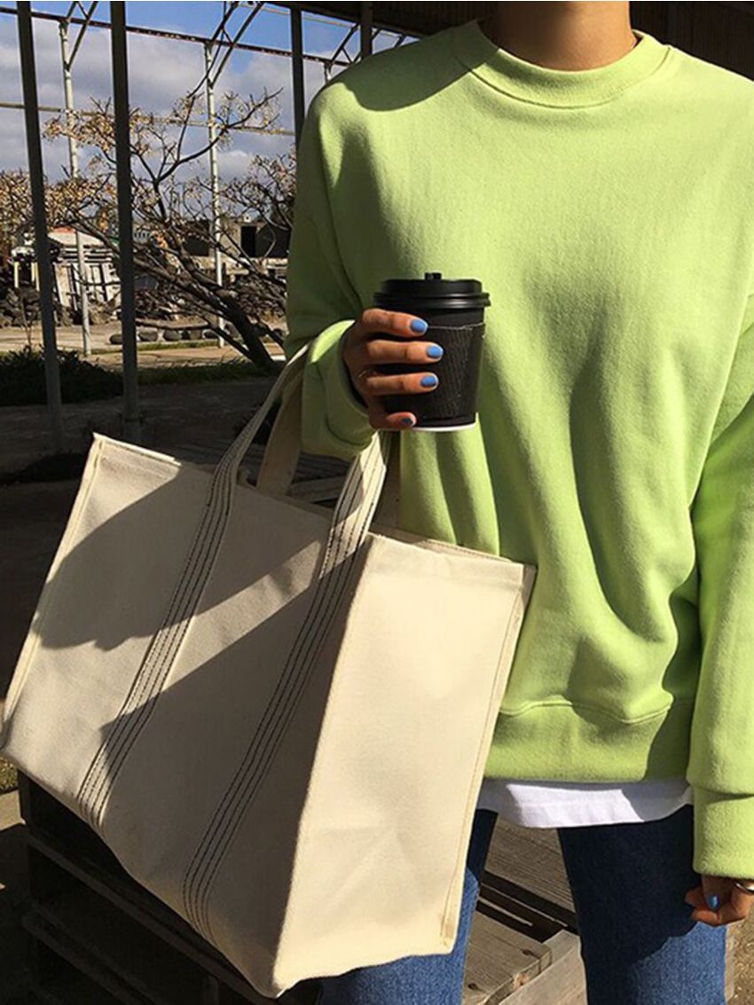 Stitch Detail Shopper Bag