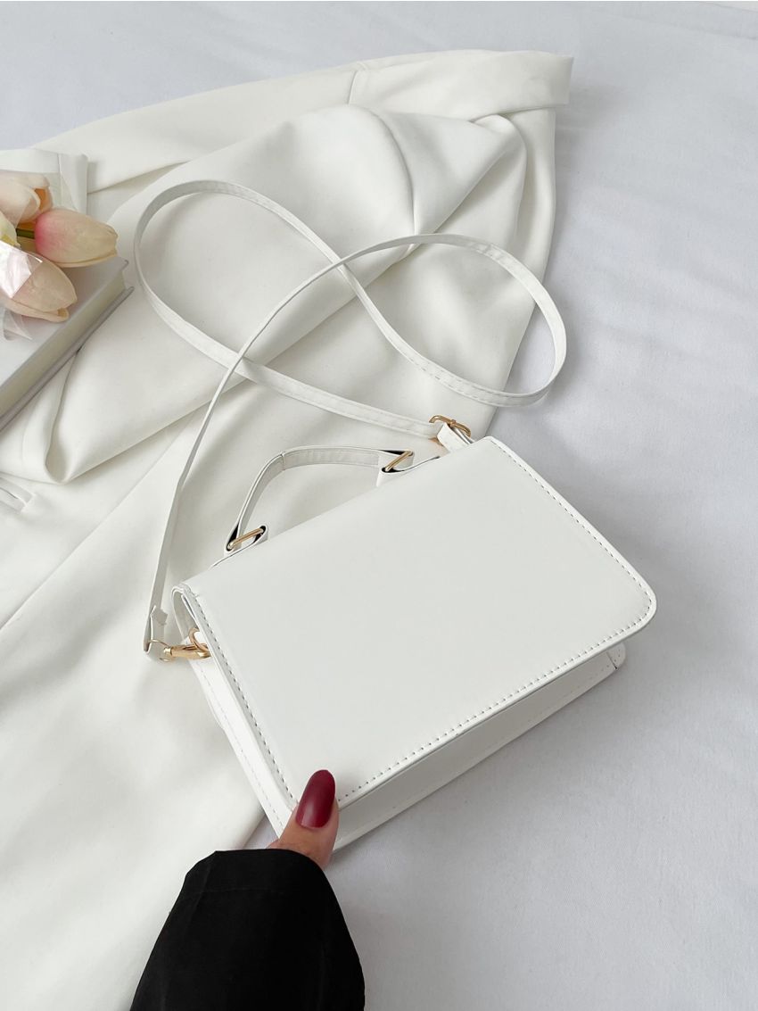 Chevron Quilted Butterfly Decor Flap Square Bag