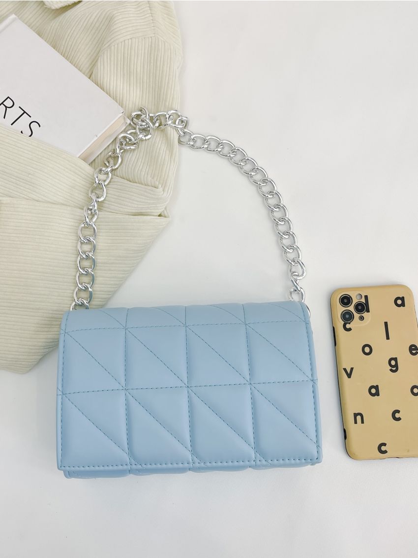 Quilted Chain Square Bag