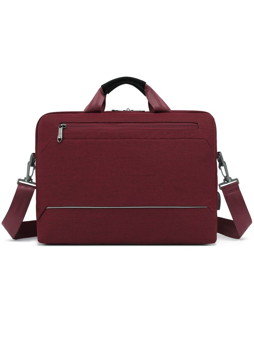 Minimalist Classic Briefcase Oversized Charging Port Decor For Business