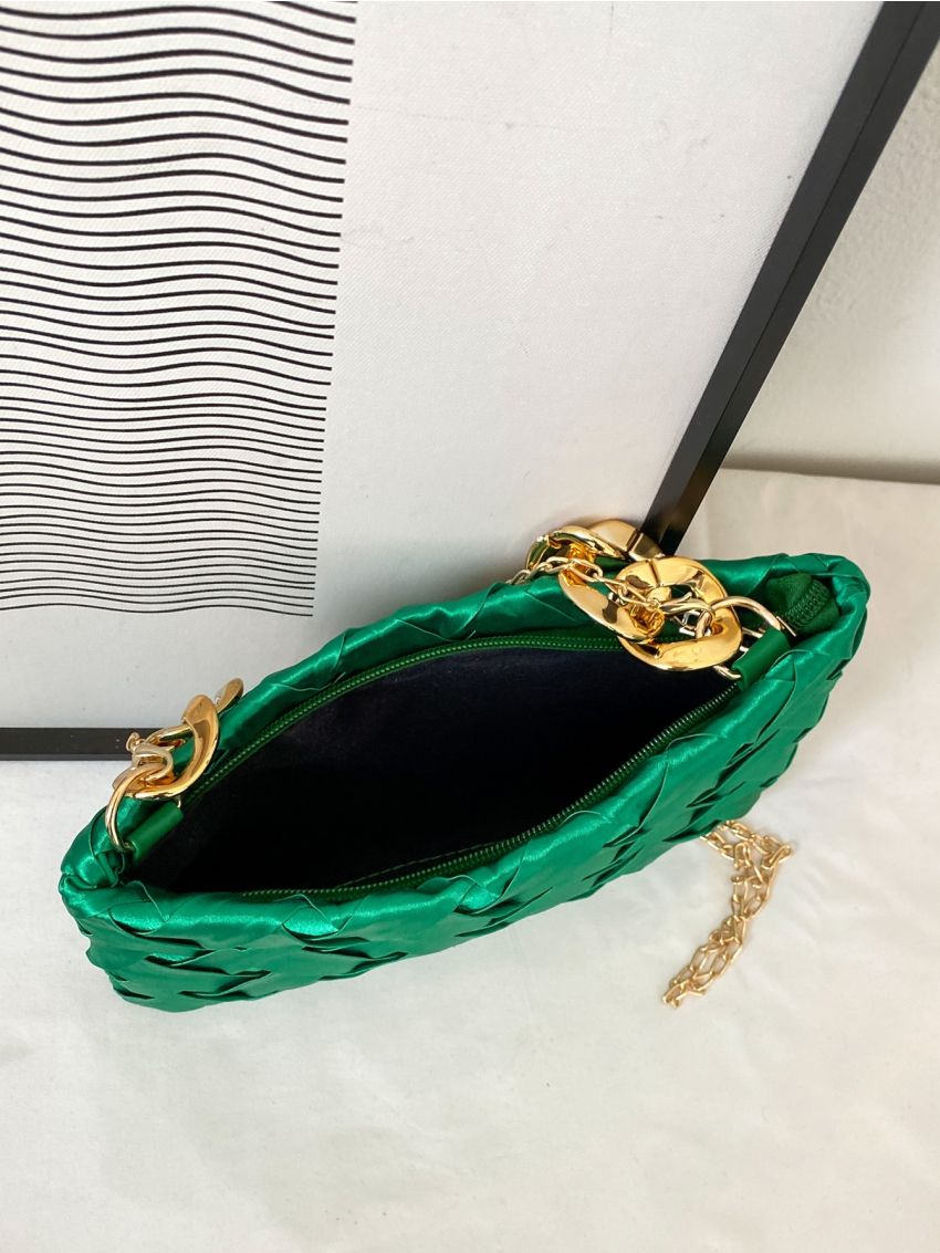 Minimalist Braided Design Square Bag