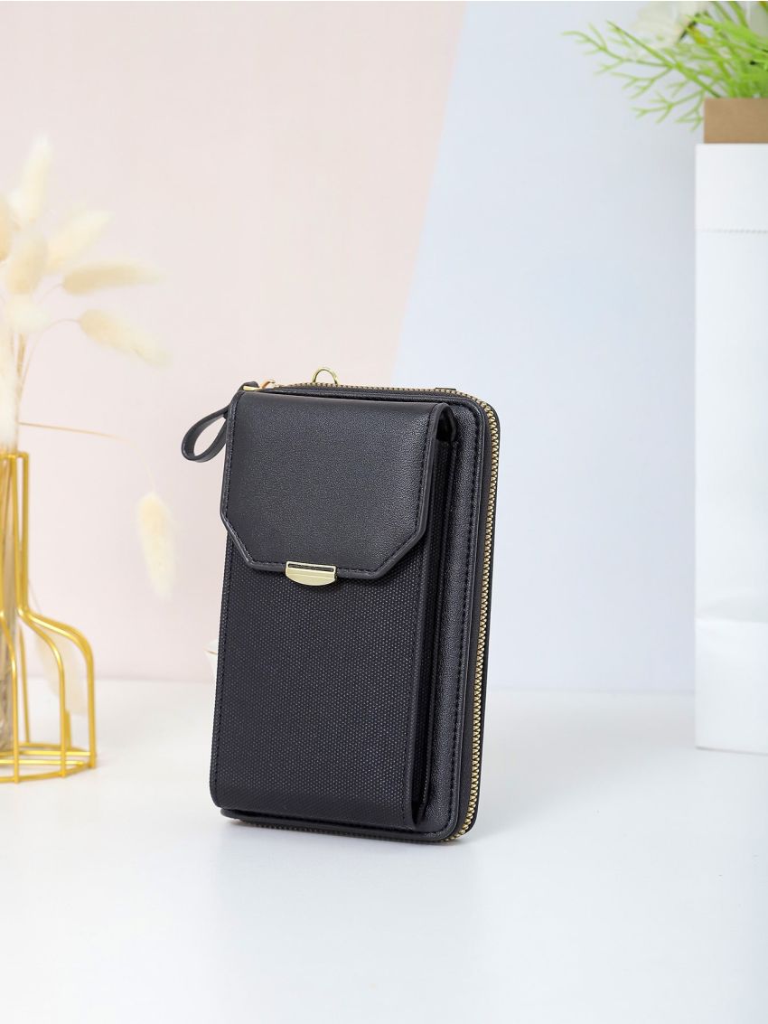 Metal Decor Phone Wallet