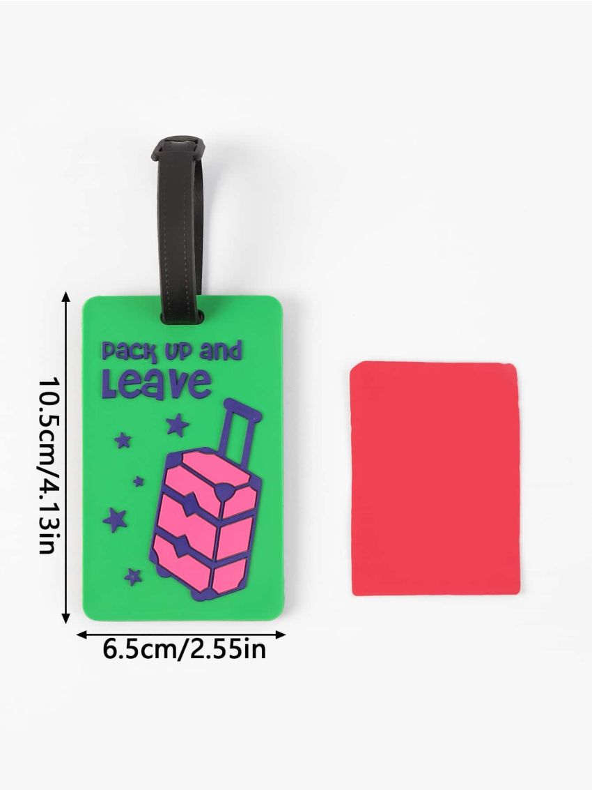 Letter Graphic Luggage Tag