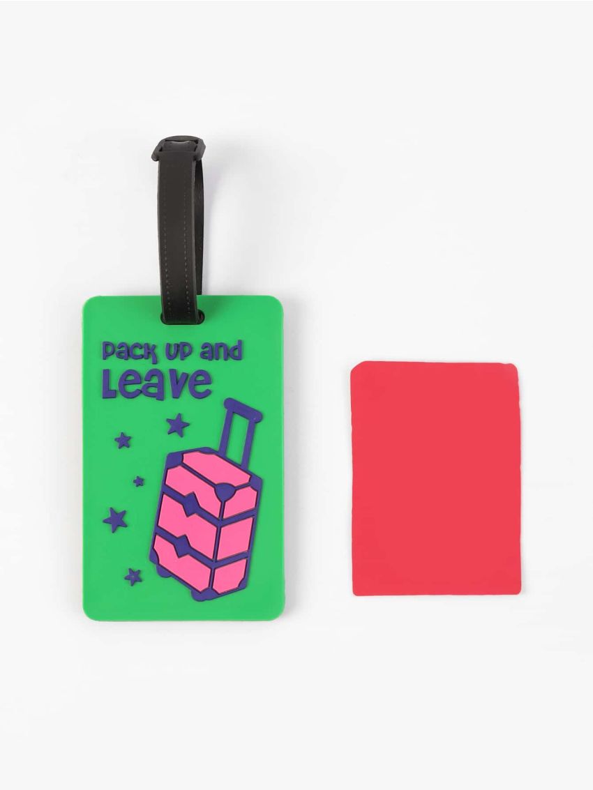 Letter Graphic Luggage Tag