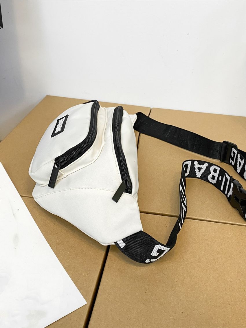 Letter Patch Detail Fanny Pack