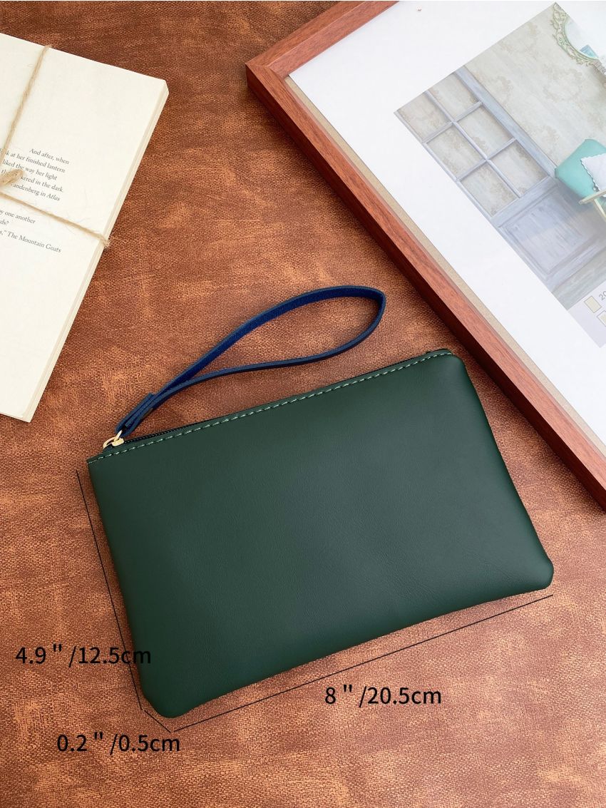 Minimalist Square Bag With Wristlet
