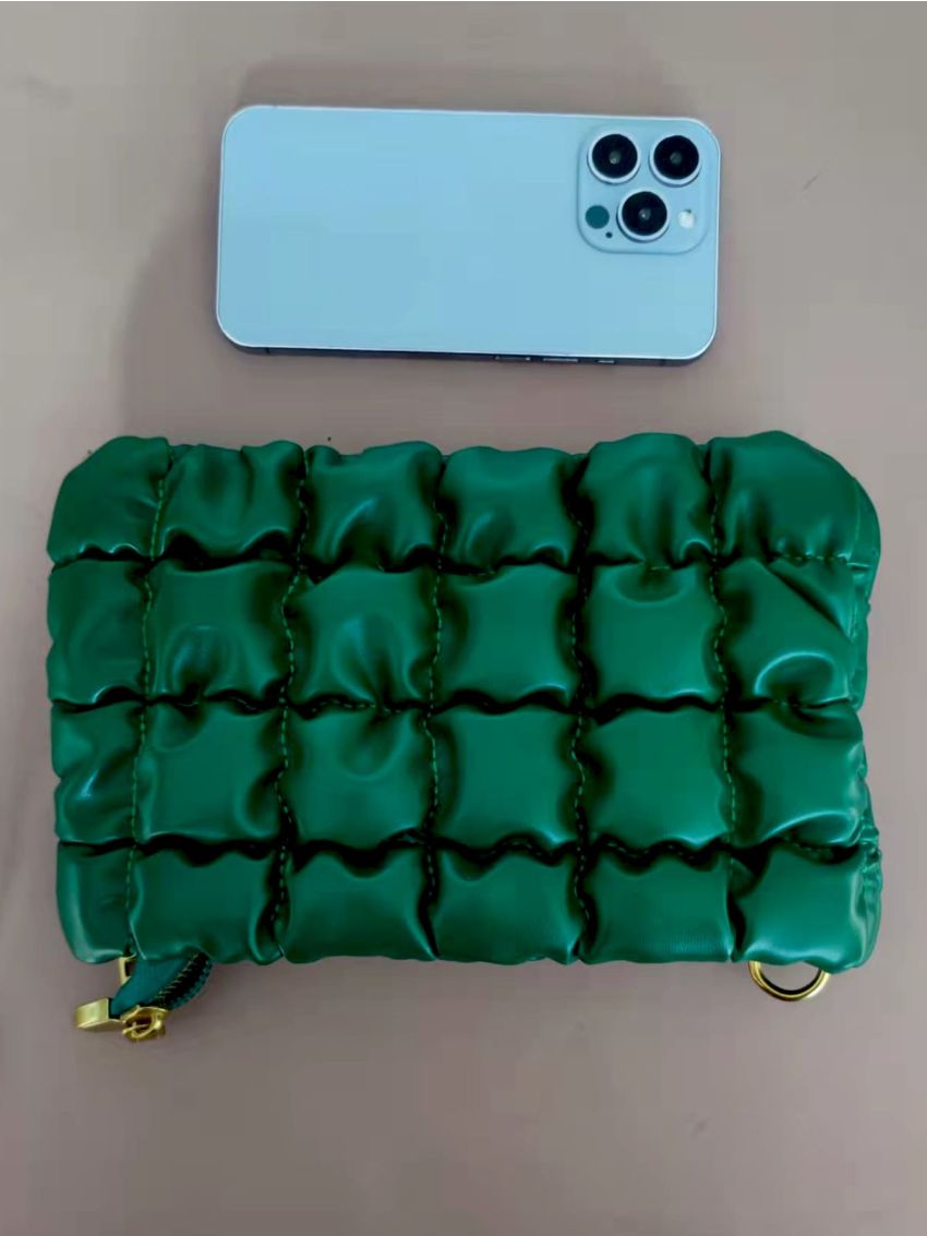 Zip Design Chain Flap Bag