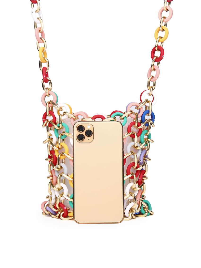 Circle Decor Bucket Bag