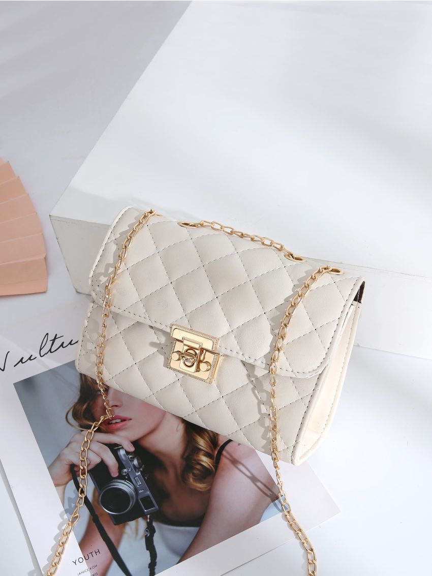 Mini Quilted Chain Flap Shoulder Bag