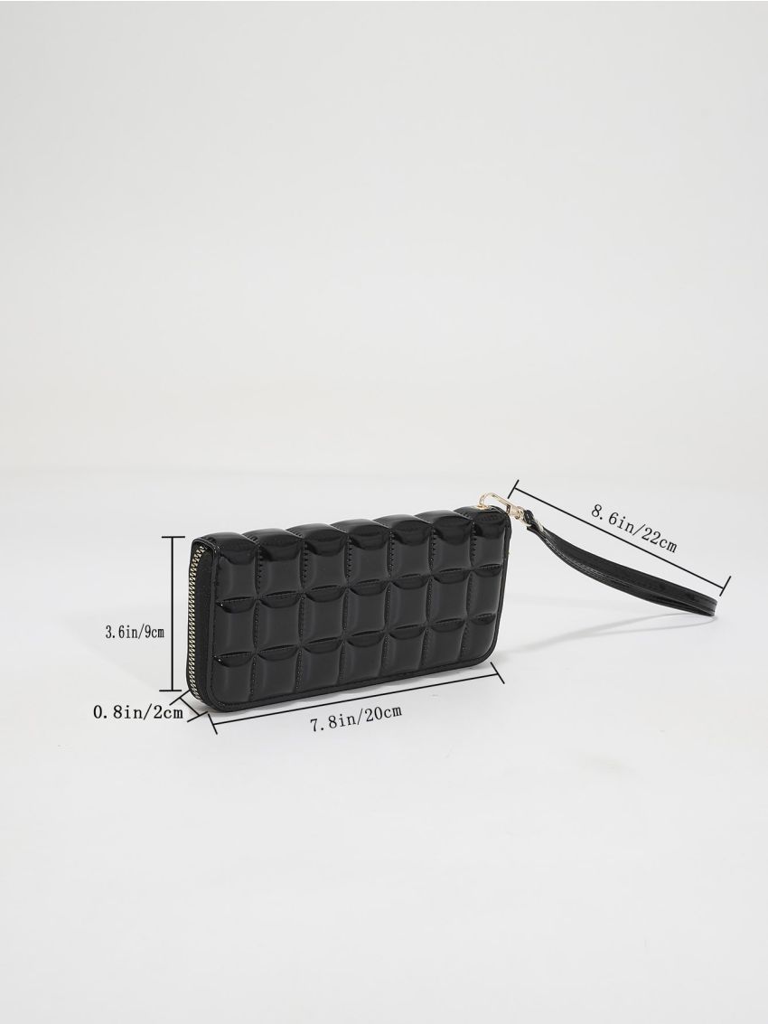 Quilted Pattern Clutch Bag