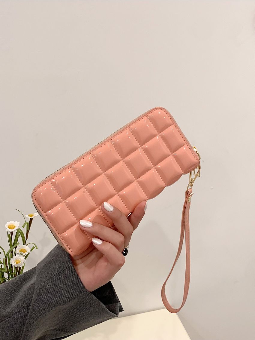 Quilted Pattern Clutch Bag