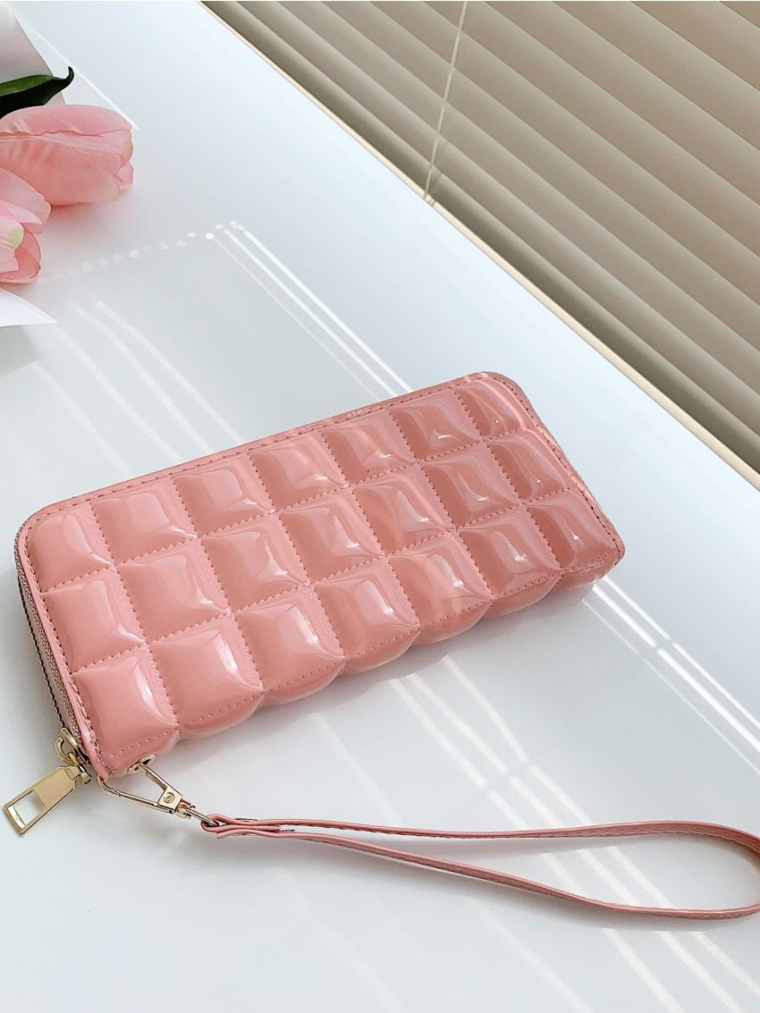 Quilted Pattern Clutch Bag