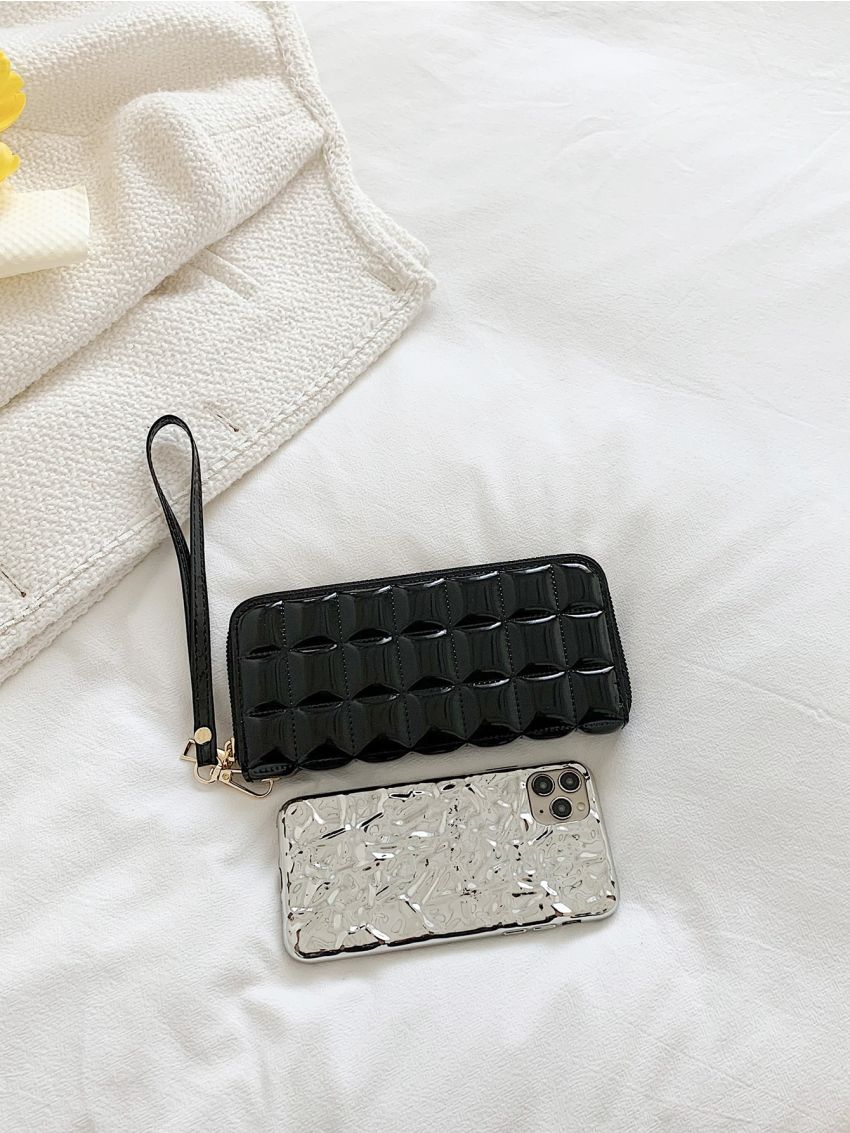 Quilted Pattern Clutch Bag