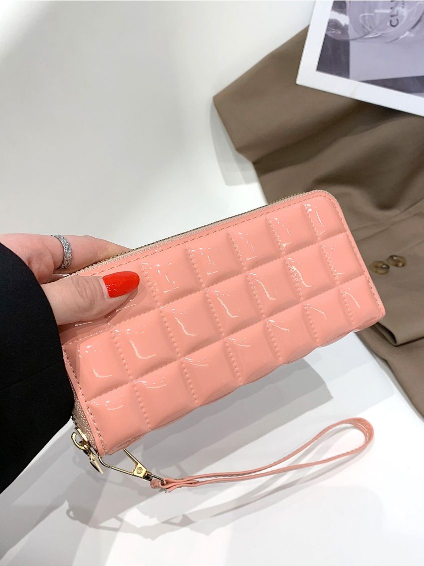 Quilted Pattern Clutch Bag