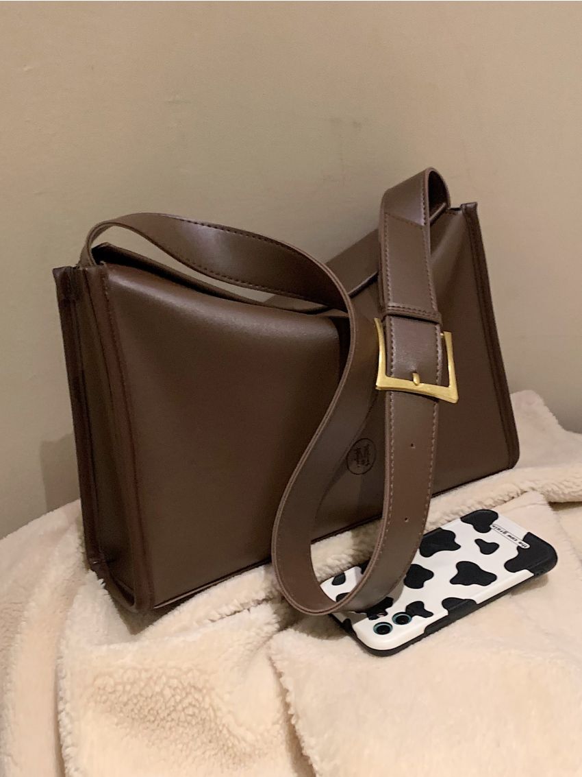 Letter Detail Hobo Bag