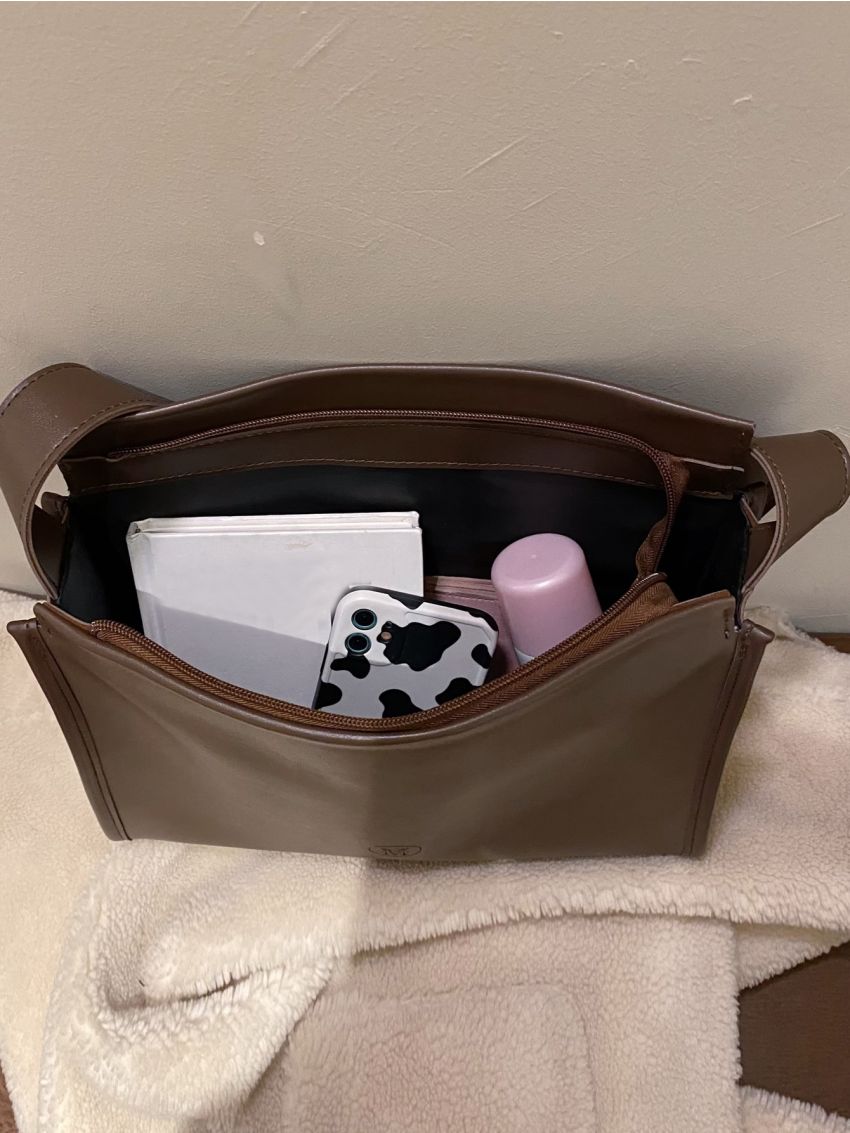 Letter Detail Hobo Bag