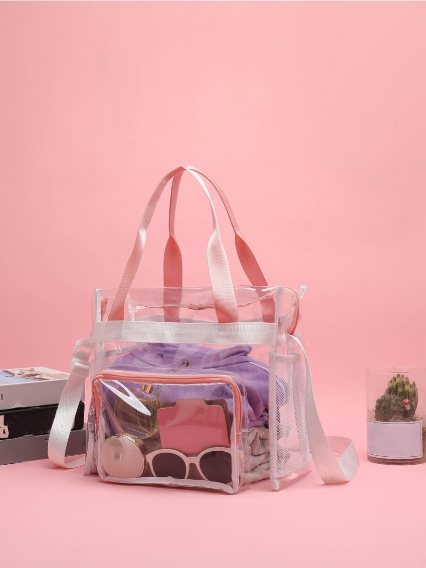 Clear Shoulder Tote Bag