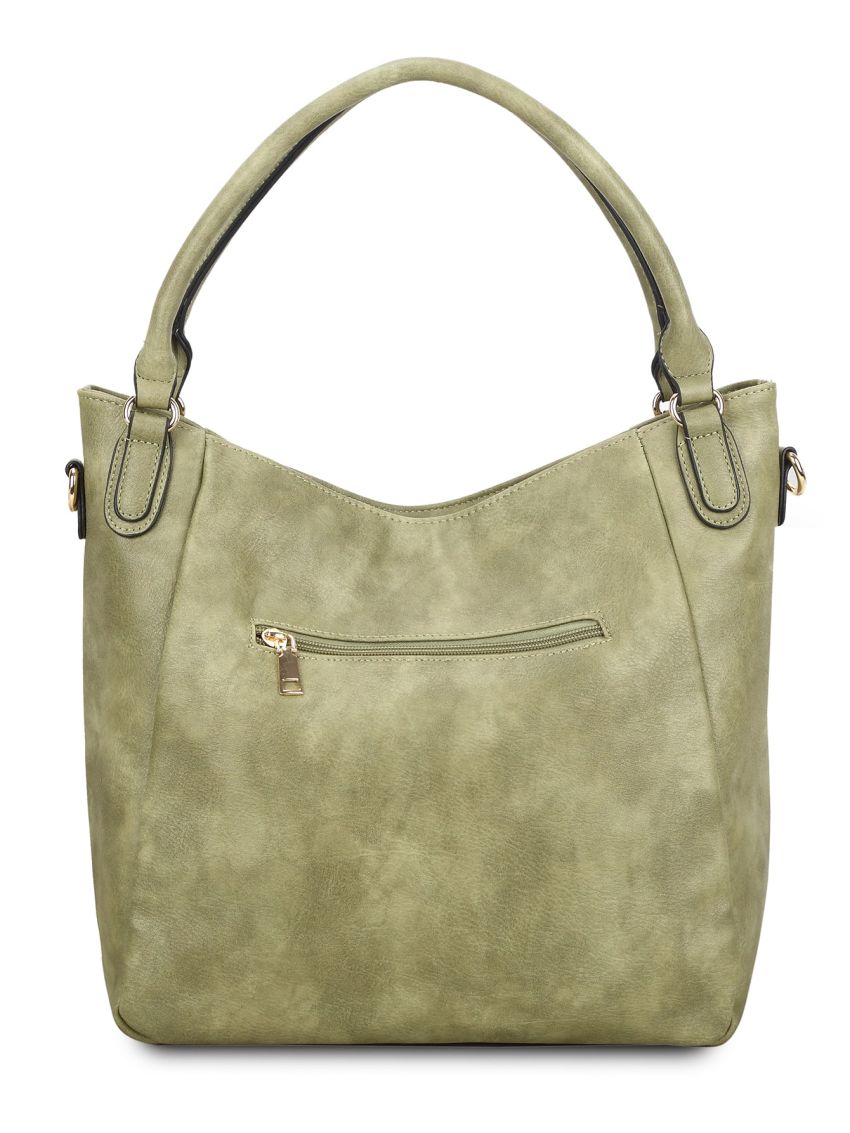 Studded Decor Shoulder Tote Bag