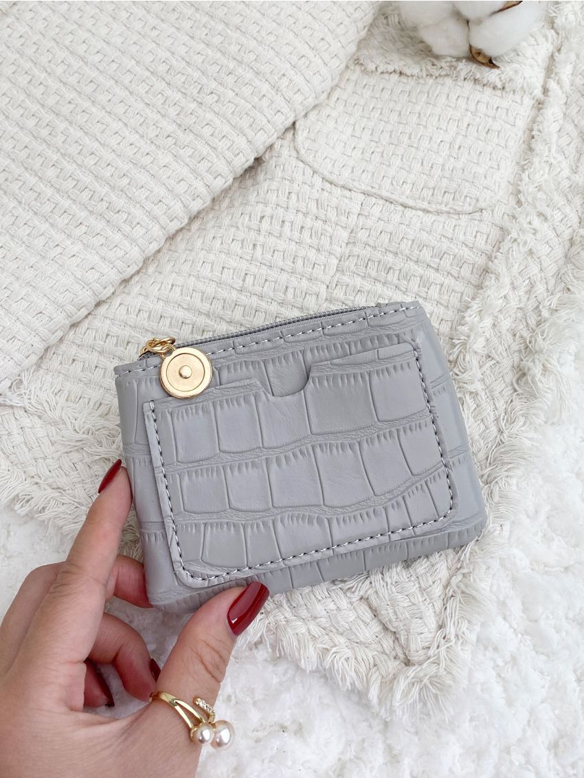 Crocodile Embossed Coin Purse