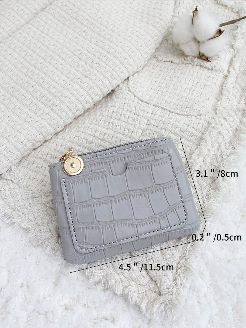 Crocodile Embossed Coin Purse