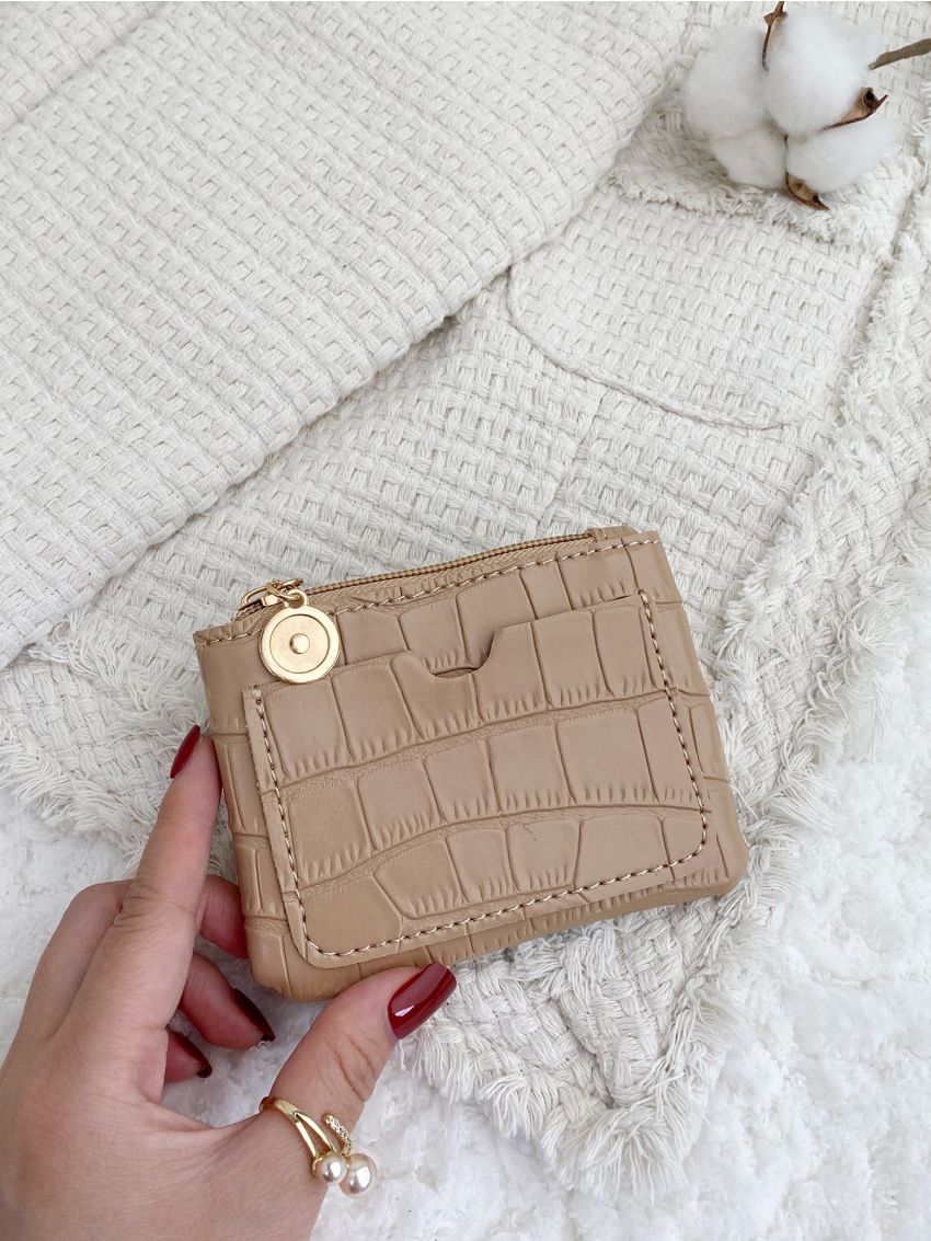 Crocodile Embossed Coin Purse