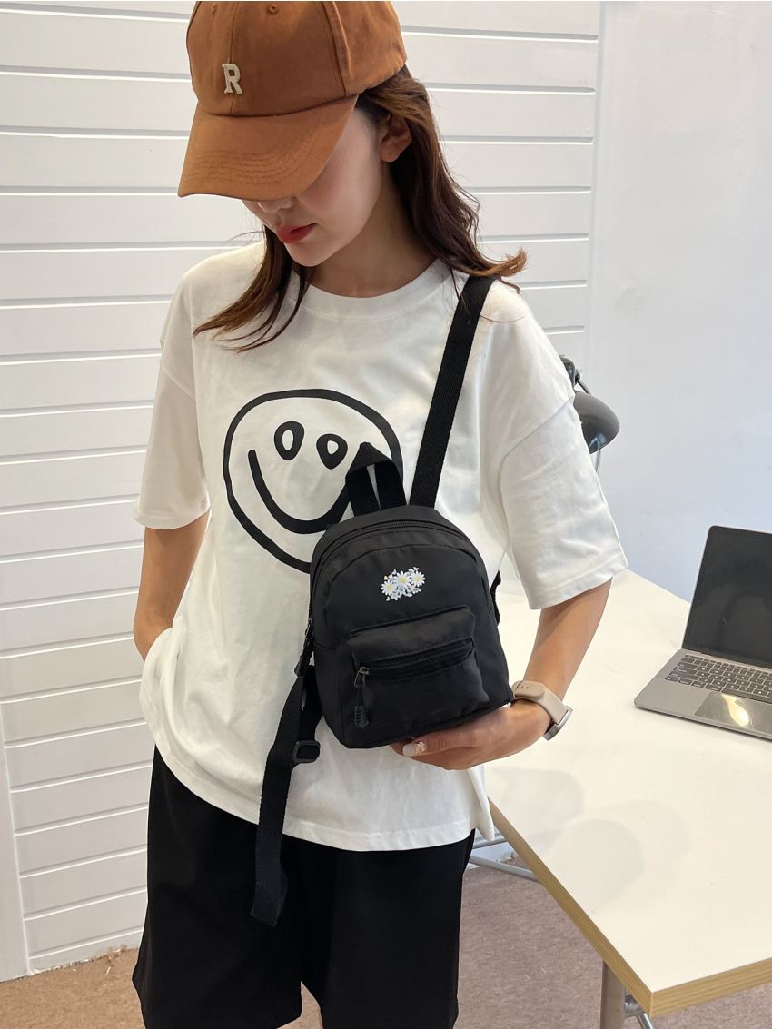 Mini Daisy Print Classic Backpack