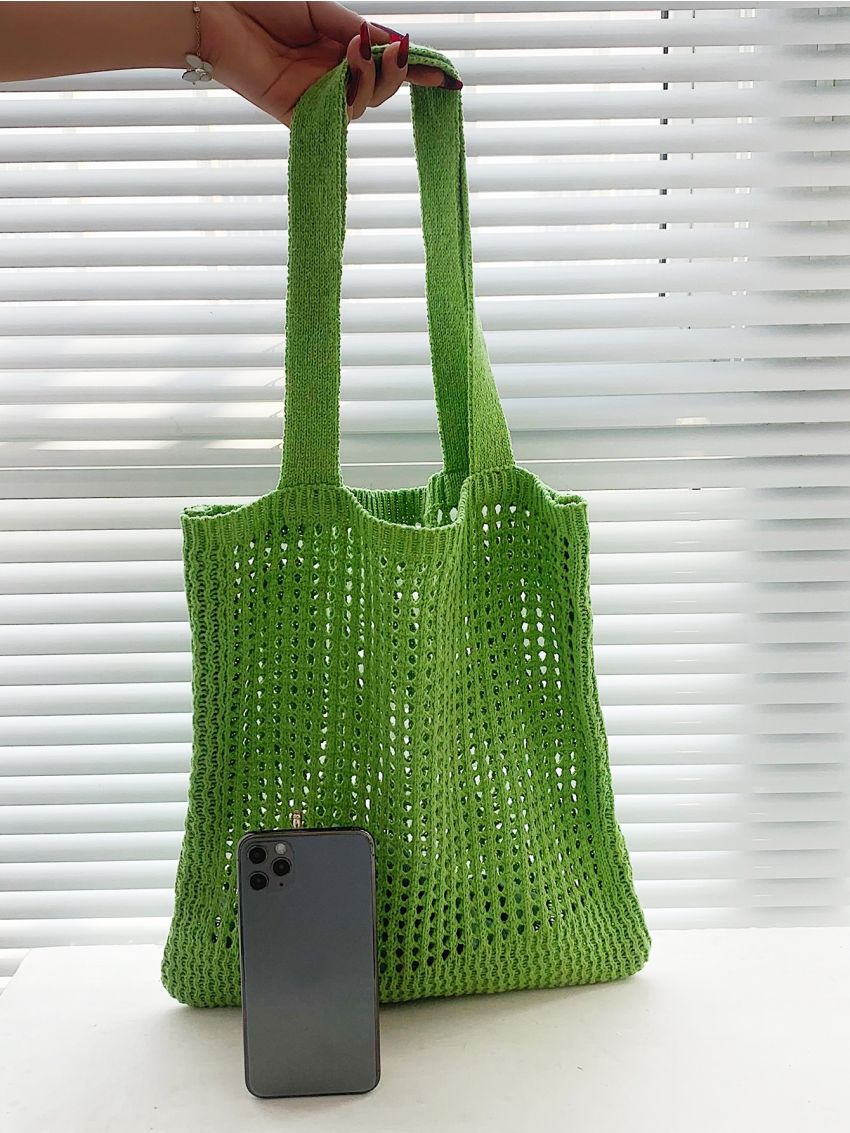 Hollow Out Design Crochet Bag