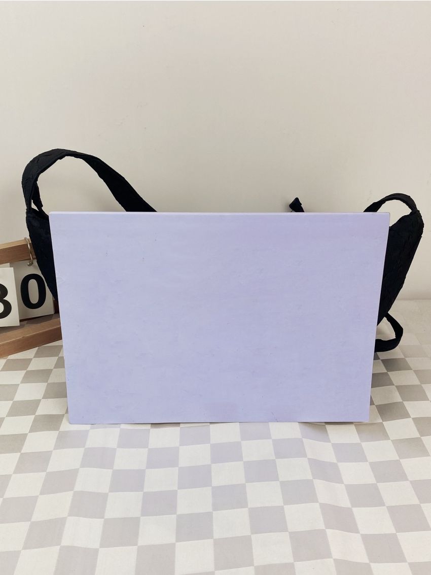 Checkered Pattern Hobo Bag With Bag Charm