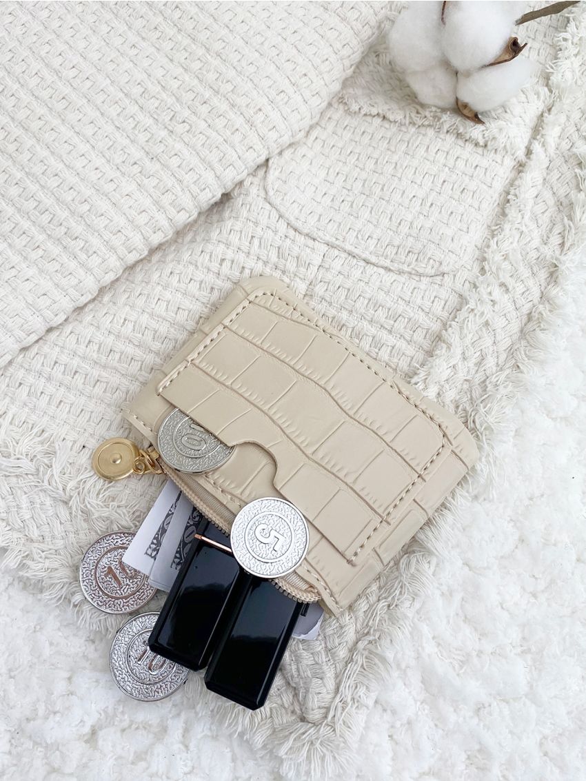 Crocodile Embossed Coin Purse