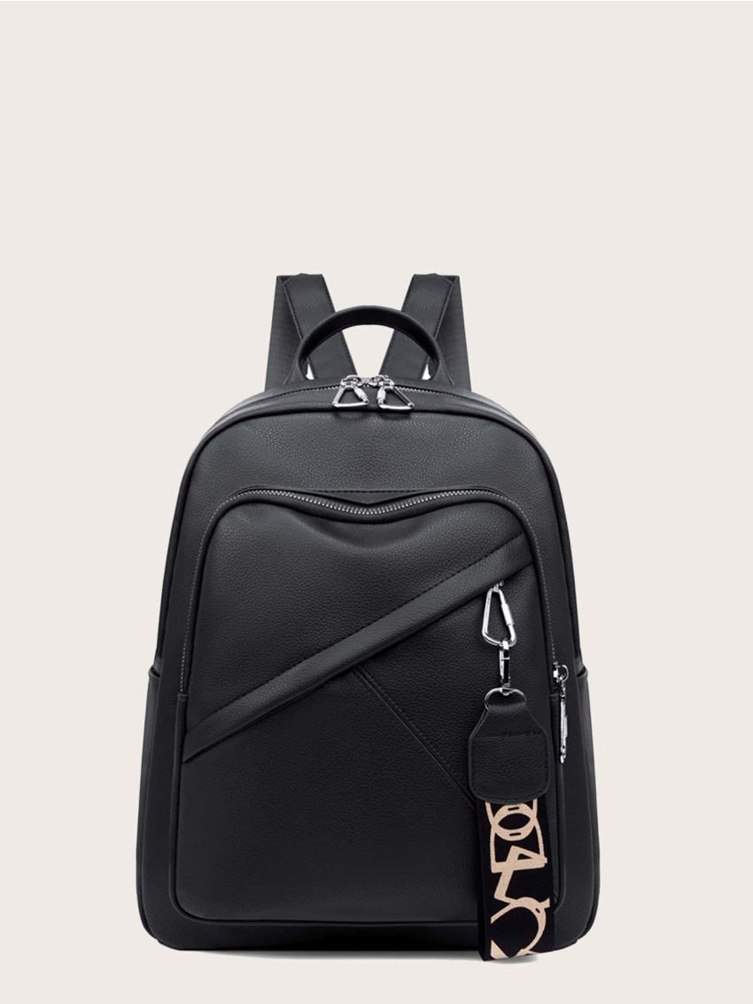 Minimalist Functional Backpack With Bag Charm